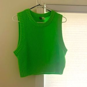 Neon Green Sweater Vest